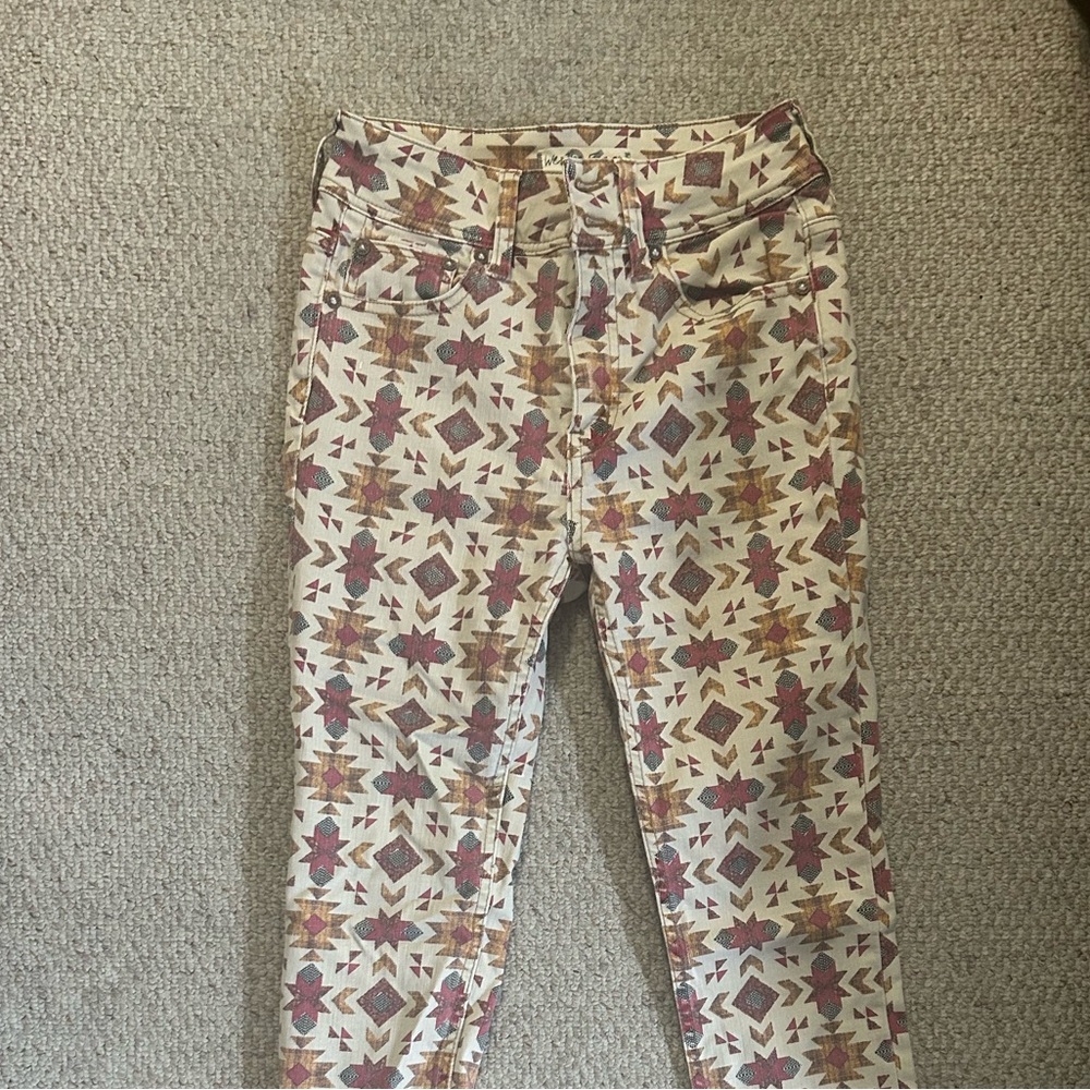 We The Free Geometric Patterned Pants - image 3